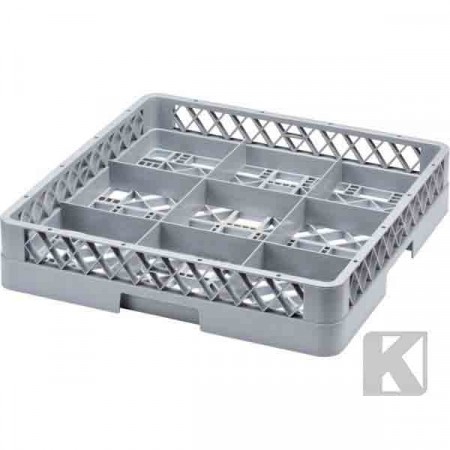 Kurv med inndeling 9 glass / kopper 