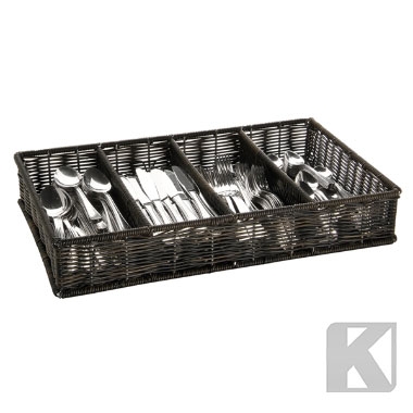Bestikk kurv, 4 rom GN 1/1