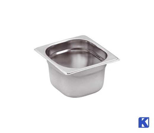 1/6 GN 150mm 176*162*150mm
Innholder 2,5 liter 
